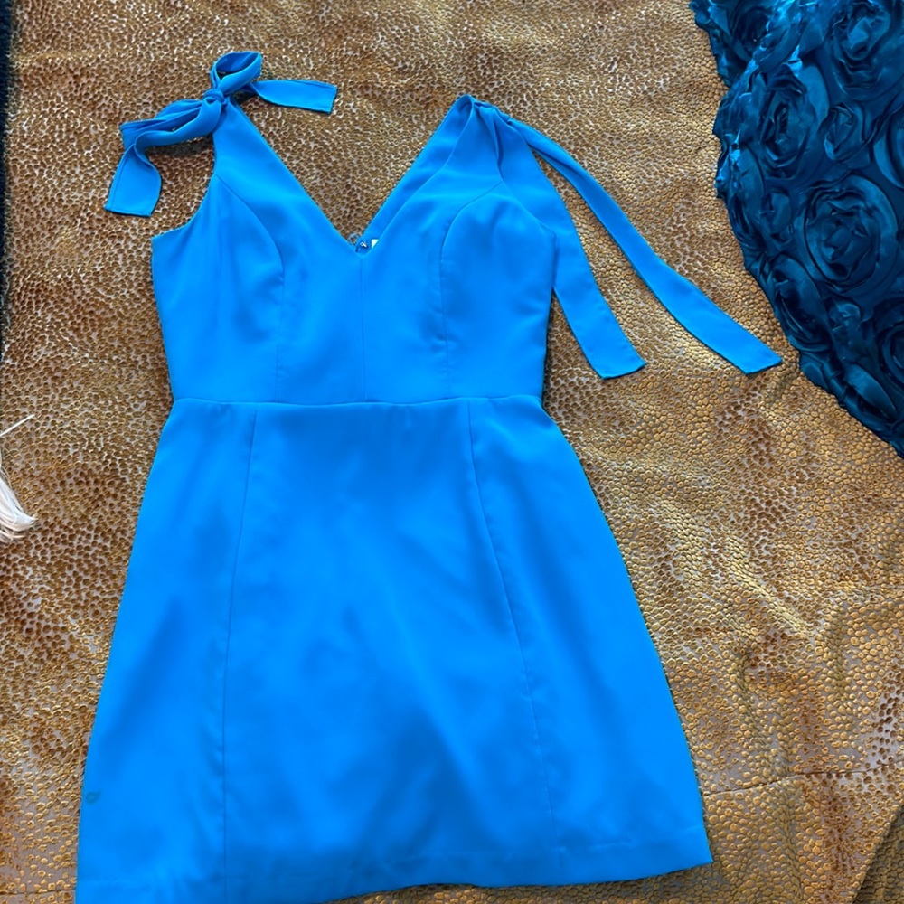 Amanda Uprichard Mini Blue dress